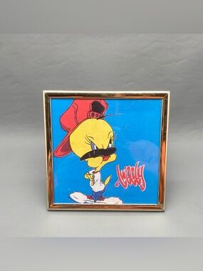 TWEETY BIRD framed carnival picture Looney Tunes rap art 1990s hip hop B-Boy OG